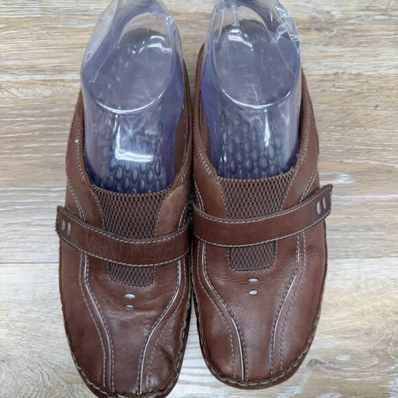 Privo By Clarks Brown Leather Clog Women's Size 8.5 - Picture 2 of 6